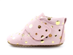 Pom Pom slippers rose gold dot